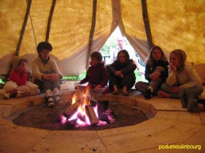 soire ambiance feu et histoire indienne